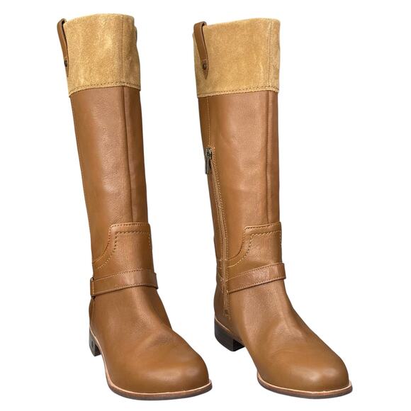 NWOT UGG Women’s Olinda Brown Leather Riding Boot Size US 7 - Picture 5 of 12